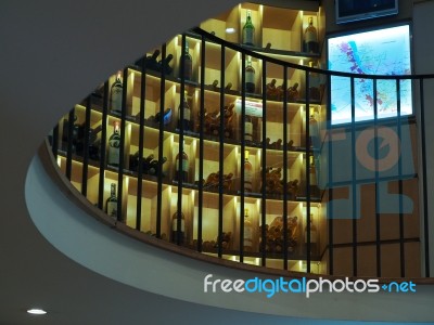 Interior View Of L'intendant Wine Shop In Bordeaux Stock Photo