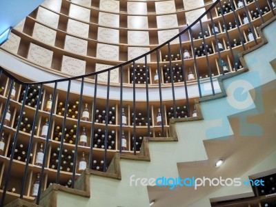 Interior View Of L'intendant Wine Shop In Bordeaux Stock Photo