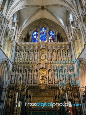 Interior View Of Southwark Cathedral Stock Photo