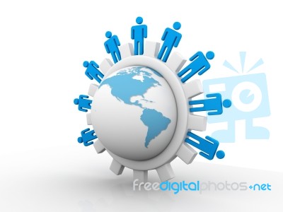 International Network Stock Image