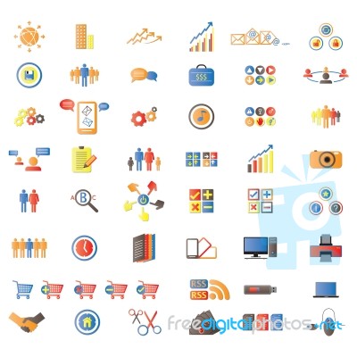 Internet and Website Icons Stock Image