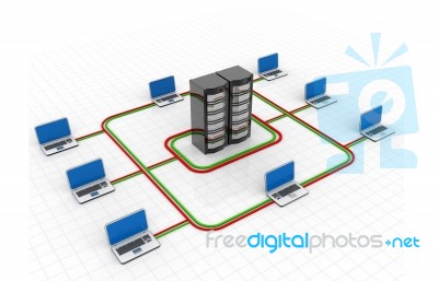 Internet Communication And Network  Concept Stock Image