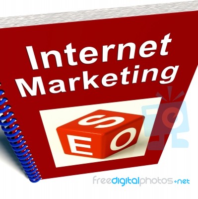 Internet Marketing Book Stock Photo