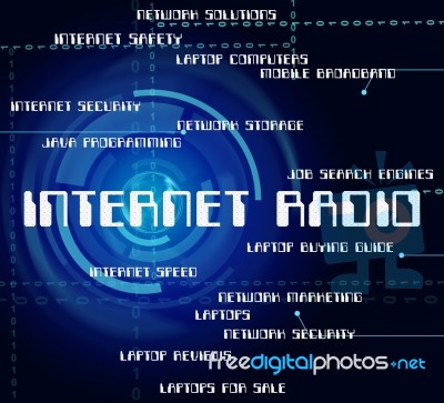 Internet Radio Shows World Wide Web And Online Stock Image