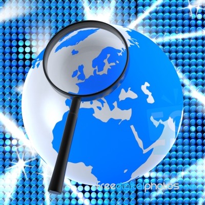 Internet Search Represents World Wide Web And Online Stock Image