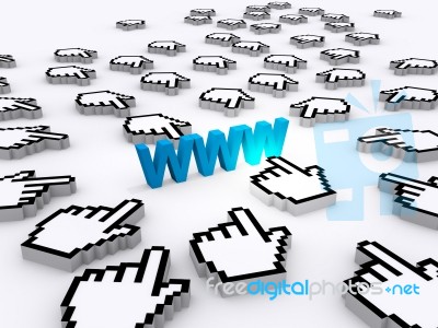 Internet World Wide Web Stock Image