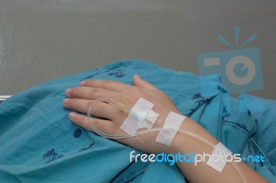 Intravenous Fluid Stock Photo