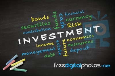 Investment Concept Written Stock Image