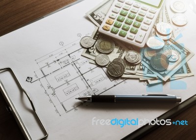 Investment For Construction With Limit Budget Stock Photo