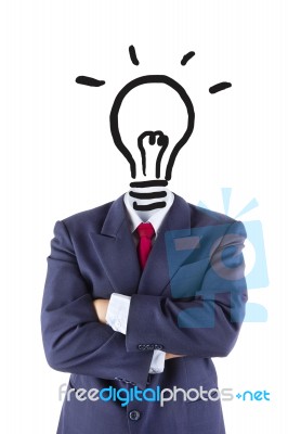 Invisible Businessman Innovation Creativity Idea Stock Photo