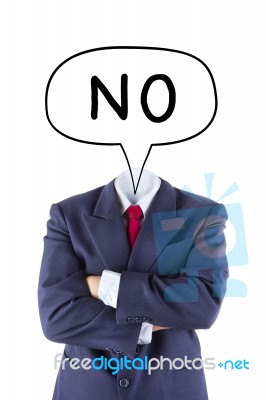 Invisible Businessman Say No Stock Photo Invisible Businessman Say No Stock Photo