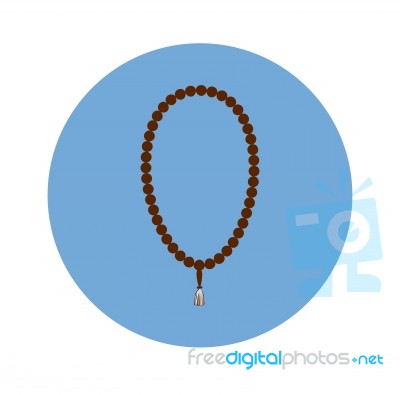 Islamic Flat Icon, Beads Icon- Flat Design Stock Image