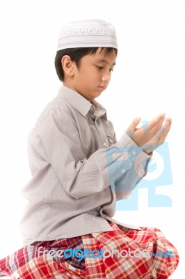 Islamic Pray Explanation Stock Photo