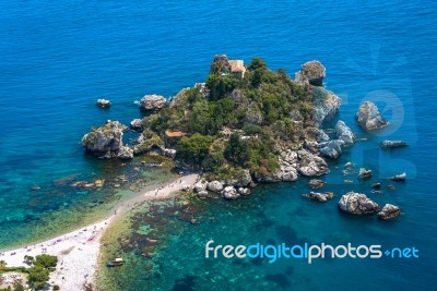 Isola Bella Nature Reserve, Sicily Stock Photo