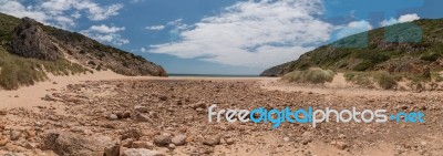 Isolated Beach Stock Photo
