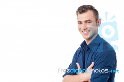 Isolated Handsome Young Guy Stock Photo