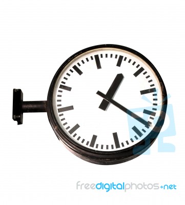 Isolated Of Clock Stock Photo