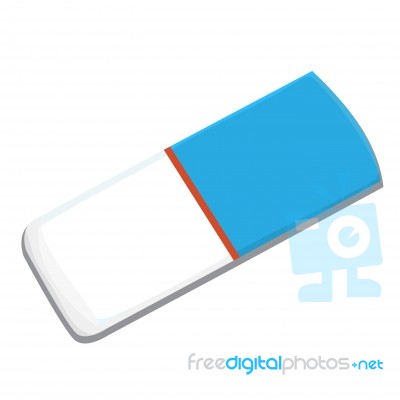 Isolated Of Eraser -  Illustration Stock Image