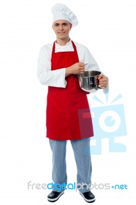 Isolated Young Male Chef Posing Stock Photo Isolated Young Male Chef Posing Stock Photo