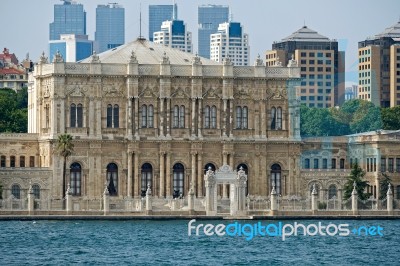 Istanbul, Turkey - May 24 : View Of Dolmabahce Palace And Museum In Istanbul Turkey On May 24, 2018 Stock Photo