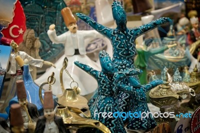 Istanbul, Turkey - May 25 : Figurines For Sale In The Grand Bazaar In Istanbul Turkey On May 25, 2018 Stock Photo