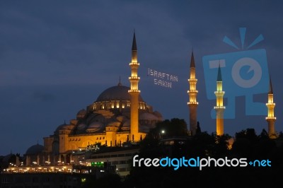 Istanbul, Turkey - May 28 : Exterior View Of The Suleymaniye Mosque In Istanbul Turkey On May 28, 2018 Stock Photo
