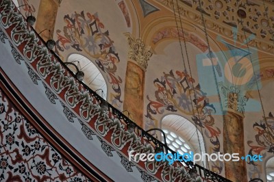 Istanbul, Turkey - May 28 : Interior View Of The Suleymaniye Mosque In Istanbul Turkey On May 28, 2018 Stock Photo