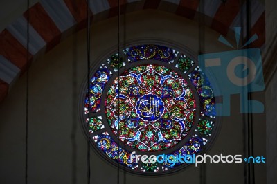 Istanbul, Turkey - May 28 : Interior View Of The Suleymaniye Mosque In Istanbul Turkey On May 28, 2018 Stock Photo