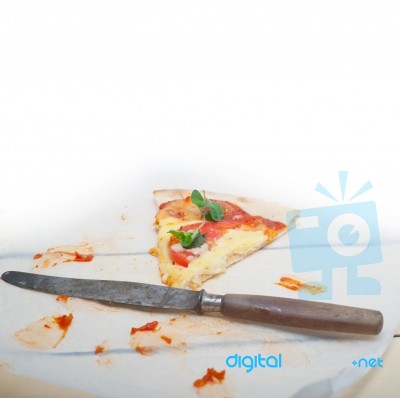 Italian Pizza Margherita Stock Photo