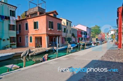 Italy Venice Burano Island Stock Photo Italy Venice Burano Island Stock Photo