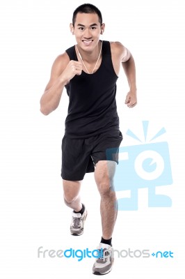 It's Jogging Time! Stock Photo