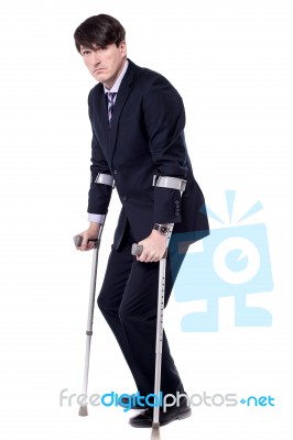It's Painful To Walk! Stock Photo