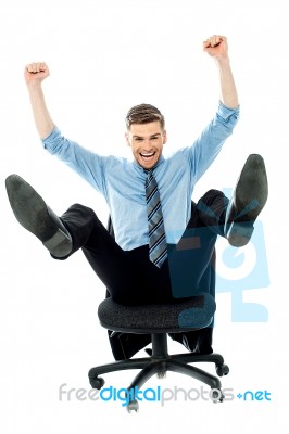It's Time To Celebrate. Yippee! Stock Photo