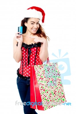 Its Time To Shop, Christmas Sale Is On! Stock Photo