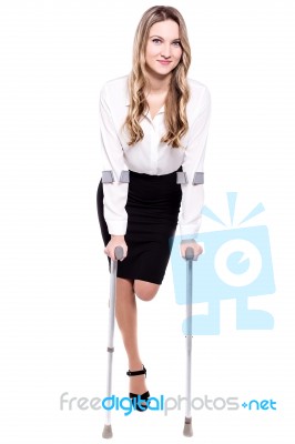It's Very Helpful To Walk! Stock Photo