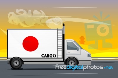 Japanese Lorry Stock Image