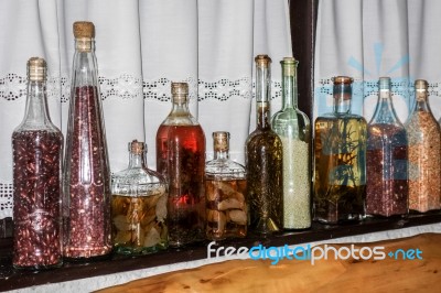 Jars Of Vegetables In Budapest Stock Photo