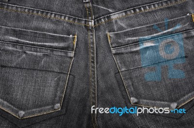 Jean Pockets Stock Photo