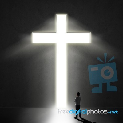 Jesus Door Stock Image