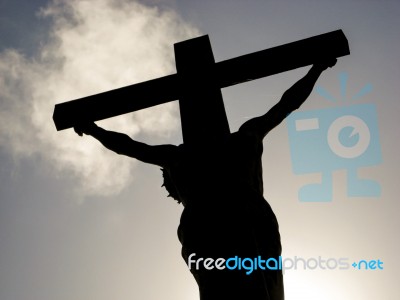 Jesus Sihouette Stock Photo Jesus Sihouette Stock Photo