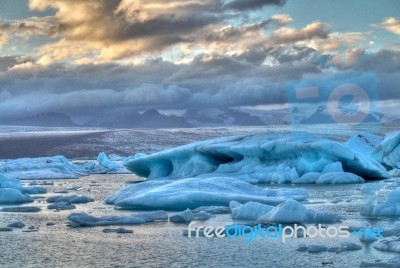 Jökulsárlón Glacier Lagoon, Iceland Stock Photo