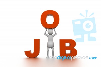Job And Man Stock Image