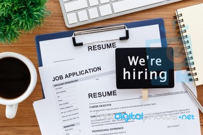 Job Offer And Recruitment Stock Photo