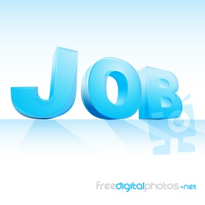 Job Text Stock Image