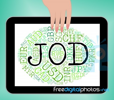 Jod Currency Represents Jordanian Dinars And Foreign Stock Image