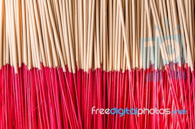 Joss Sticks Use For Respect The Image Of Sacred In Asia Stock Photo