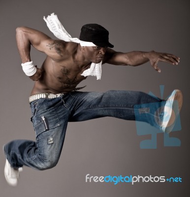 Jumping Dance Stock Photo