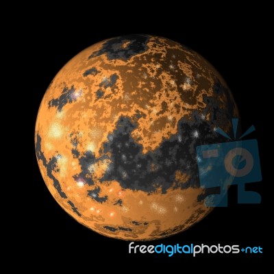 Jupiter Moon Ganymede Stock Image