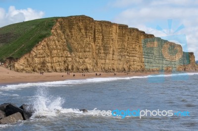 Jurassic Coastline At Lyme Regis Stock Photo