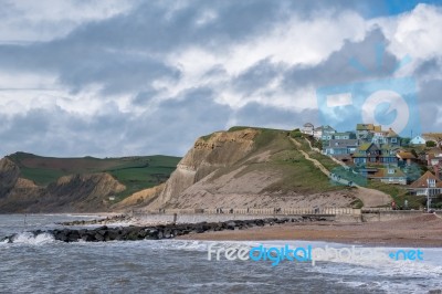 Jurassic Coastline At Lyme Regis Stock Photo